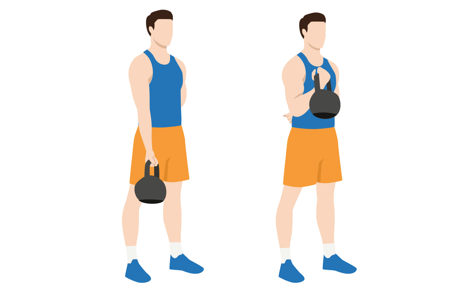 Kettlebell bicep curl