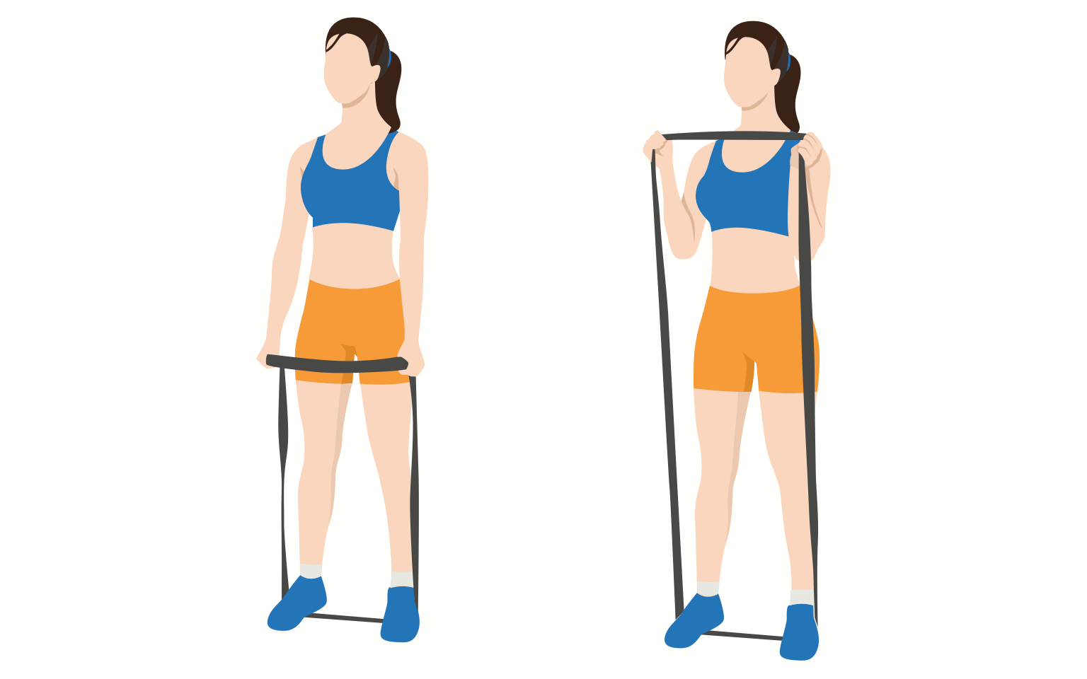 illustration - Resistance band hammer curls