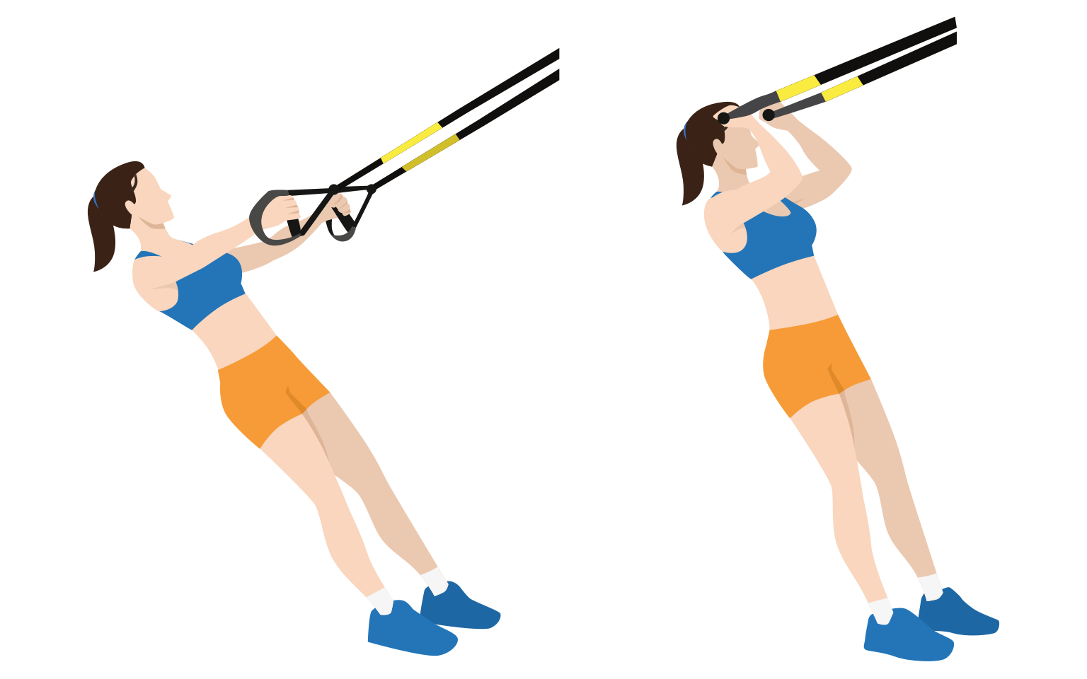 illustration - TRX bicep curls