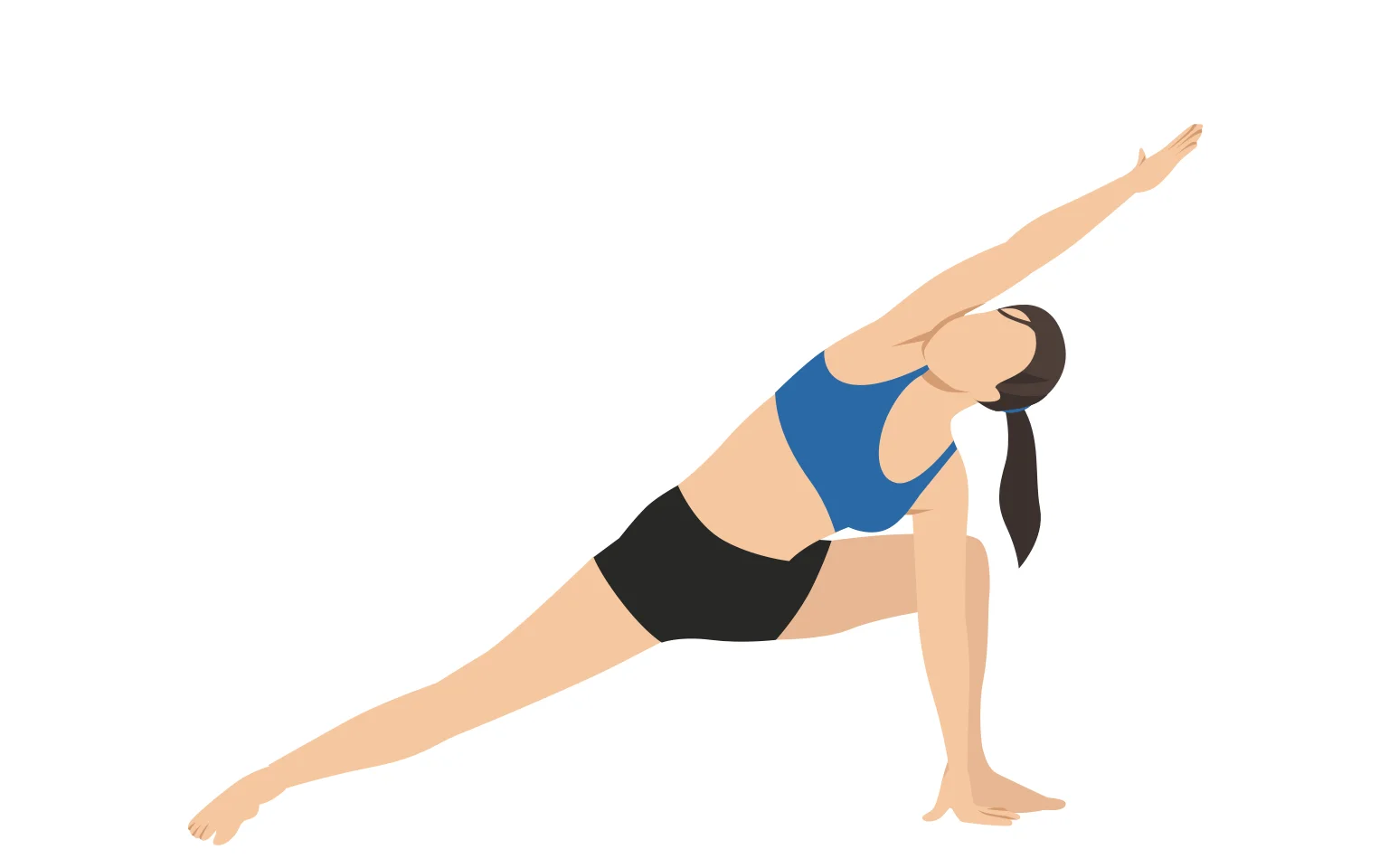 Extended side angle pose