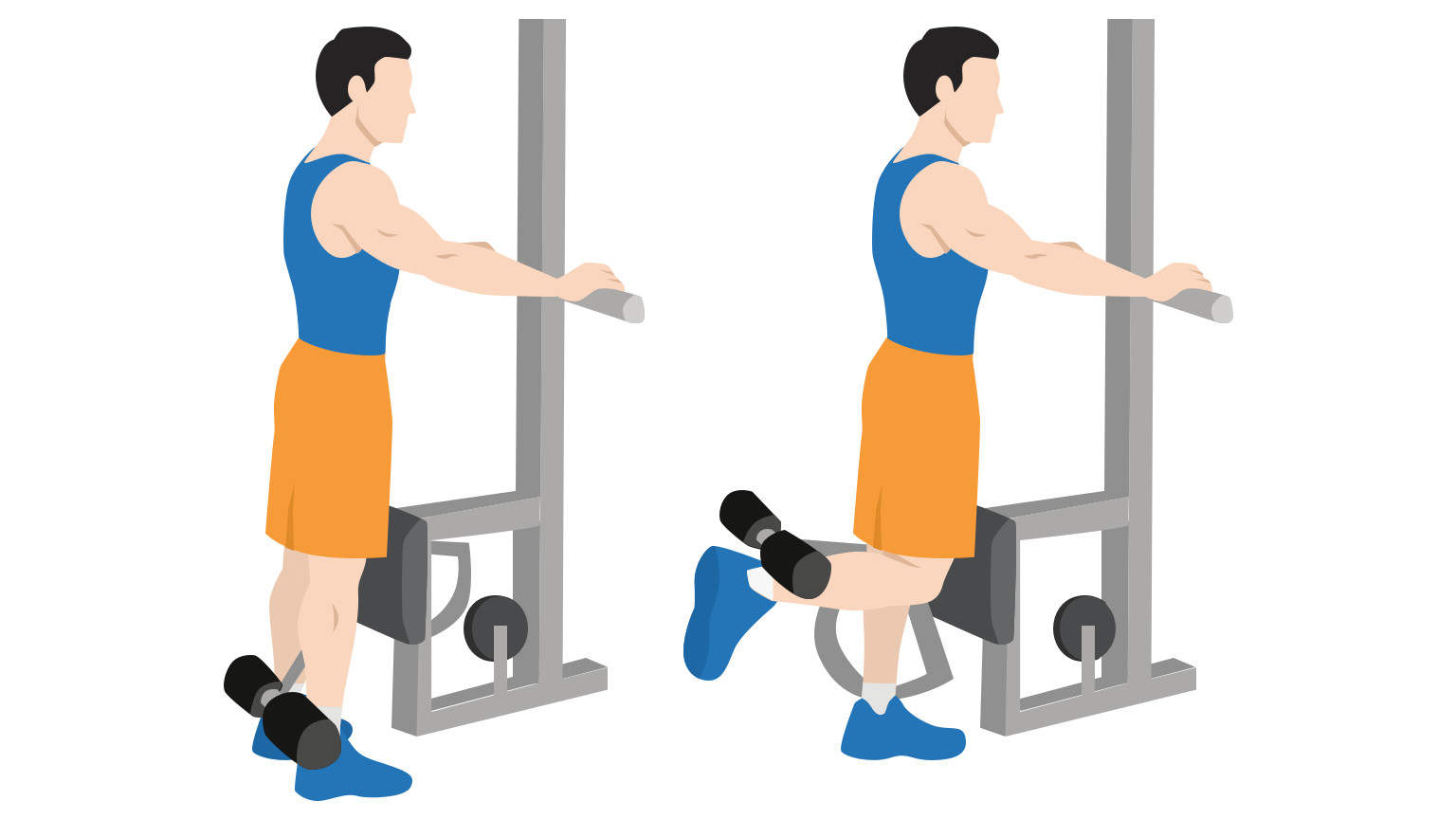 Standing leg curls