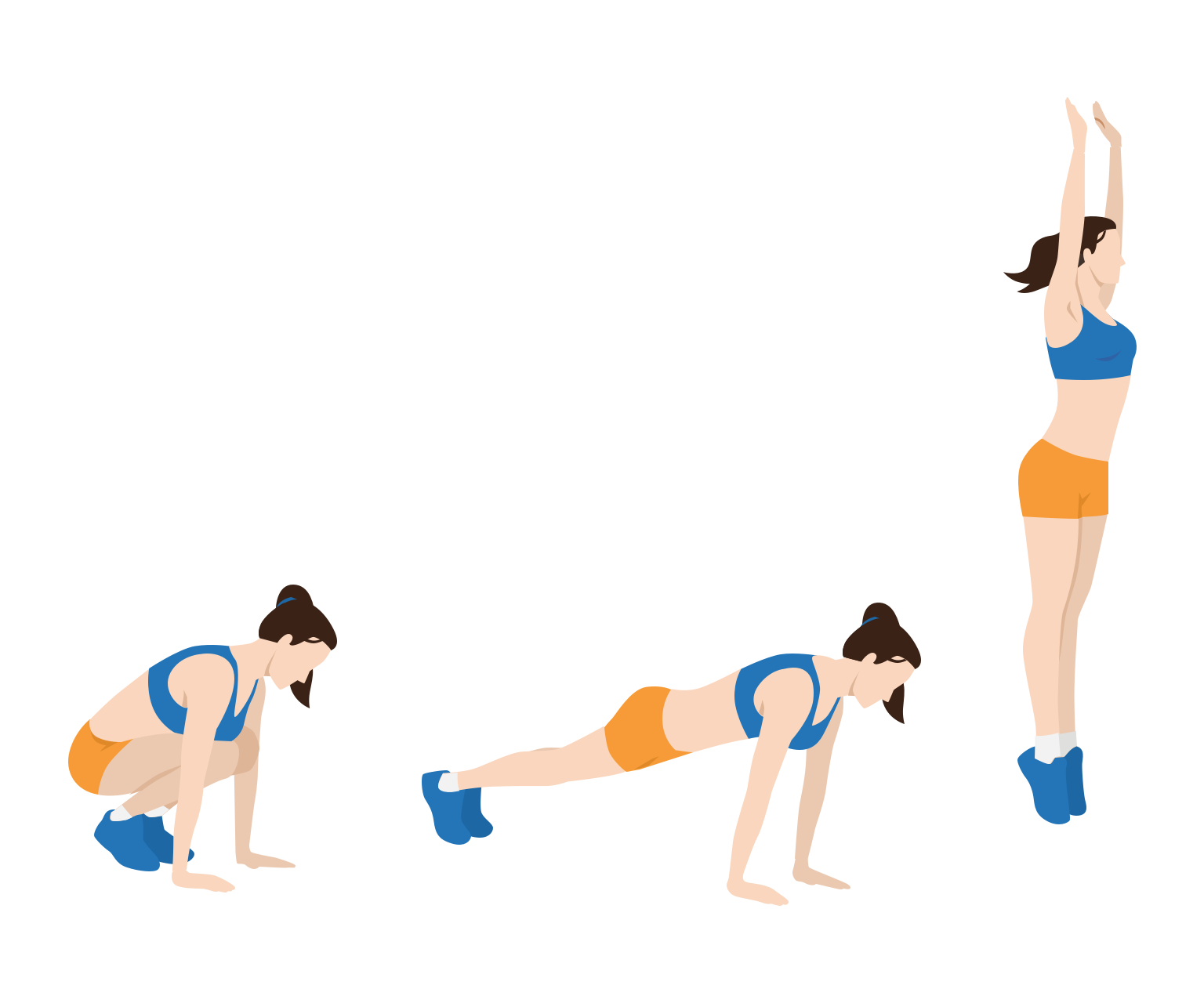 diagram - How to do a Burpee