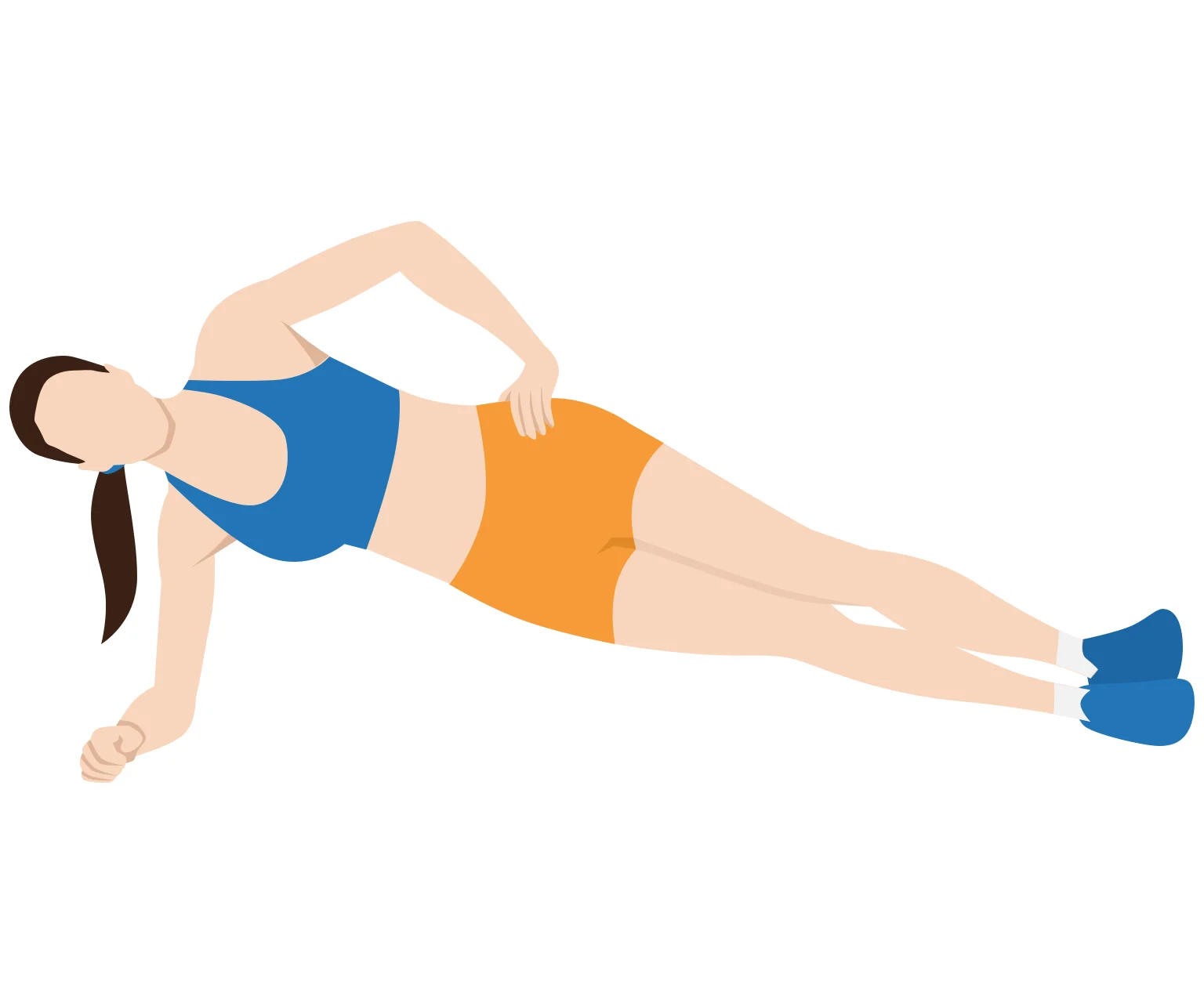 diagram - How to do a side plank