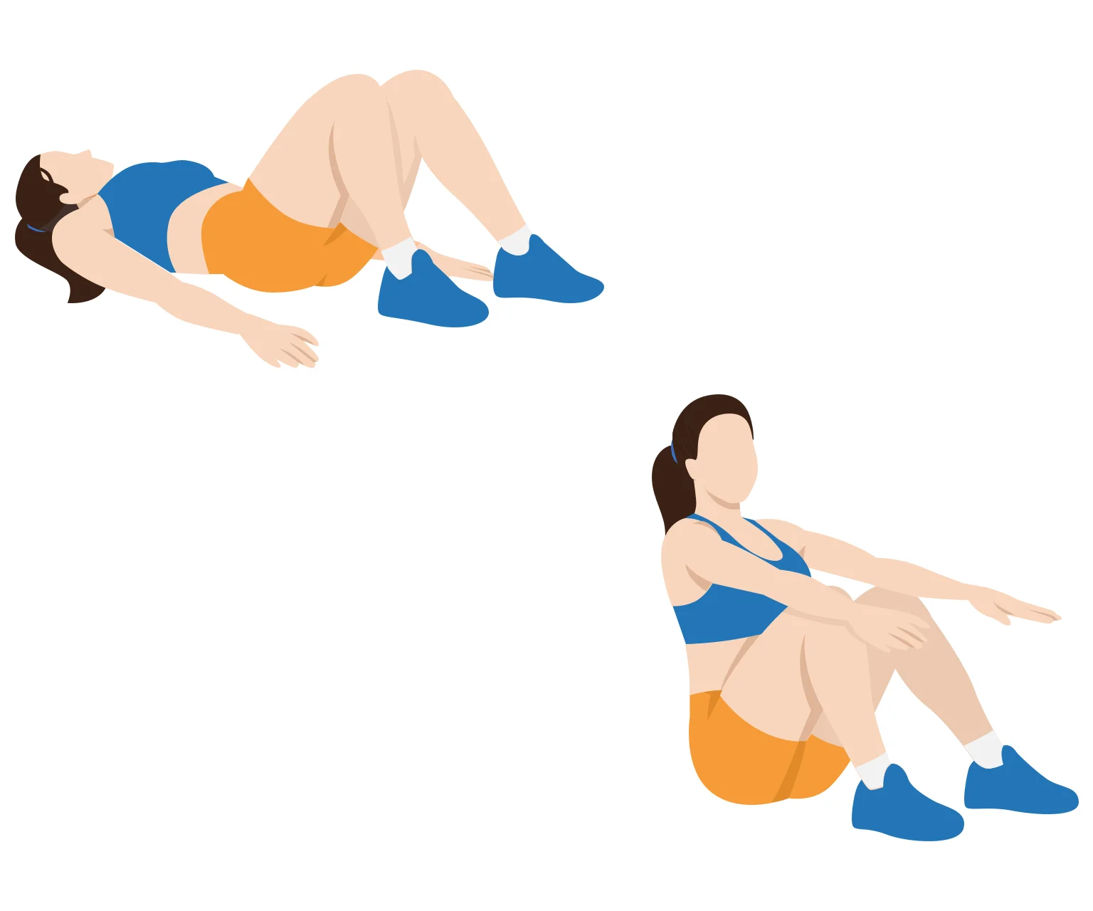 diagram - How to do a sit up