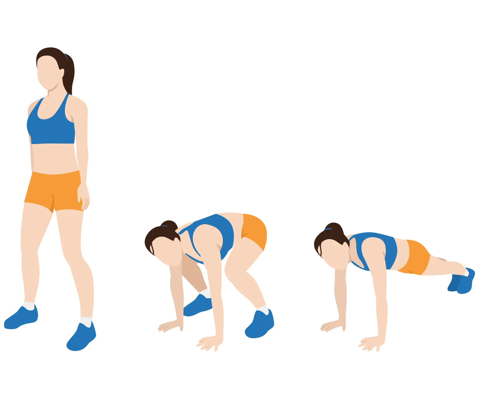 diagram - How to do squat thrusts