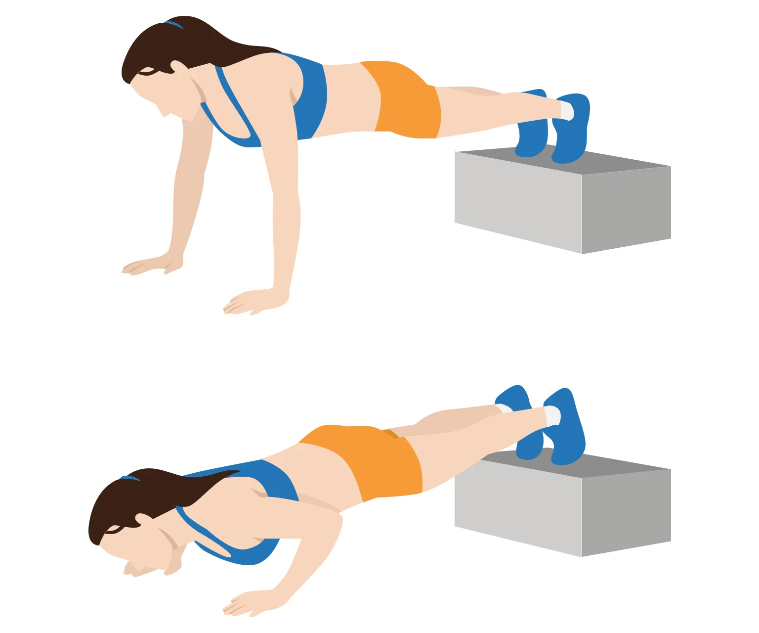 illustration - How to do decline push-ups
