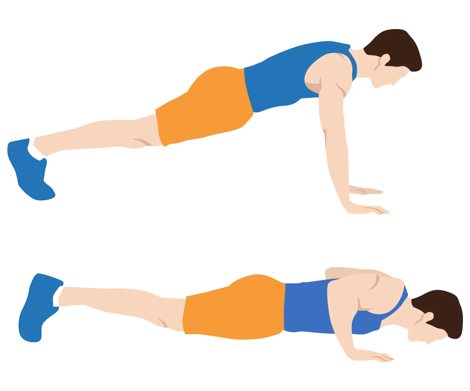 illustration - How to do a military push-up