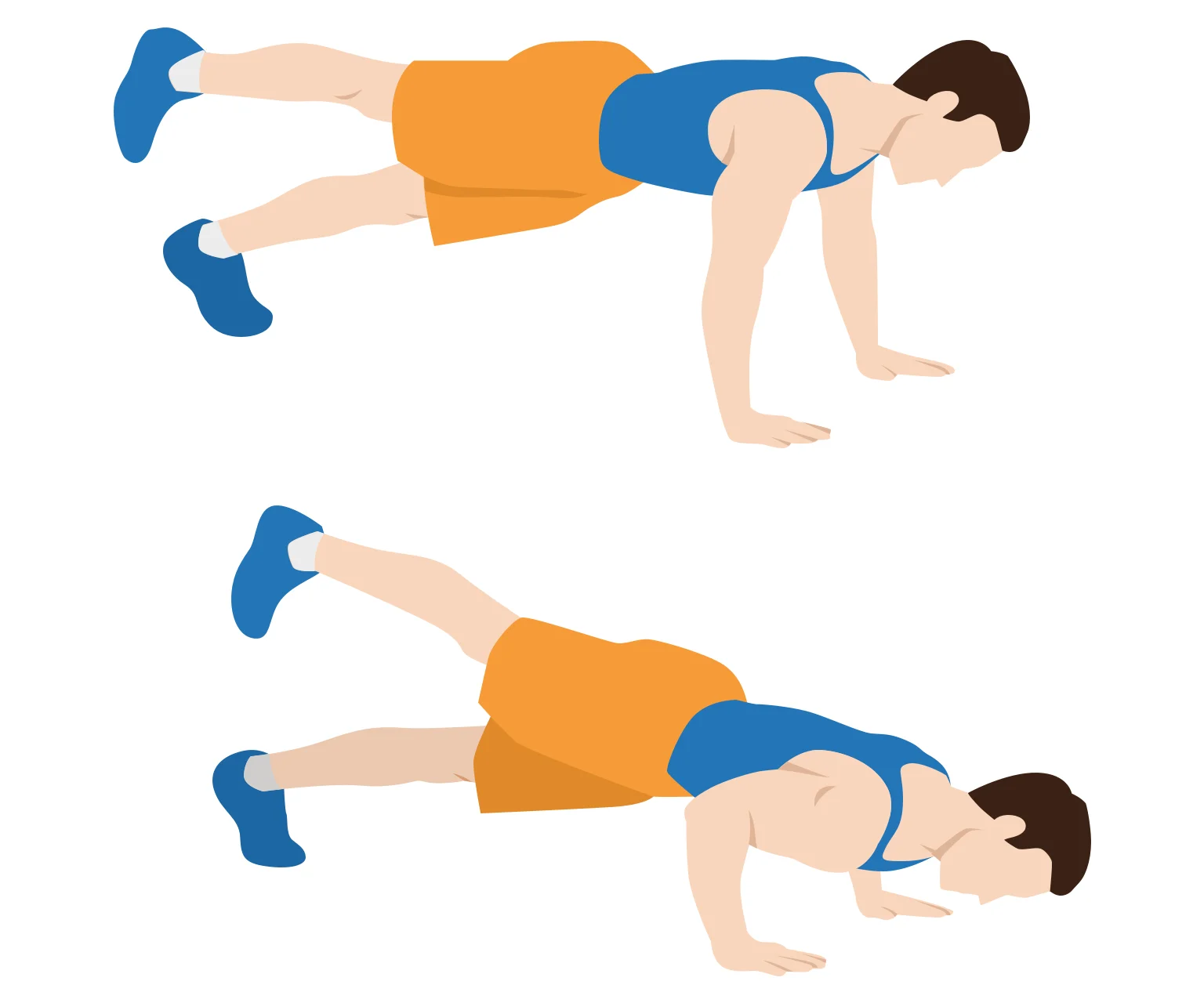 illustration - How to do raised-leg push-ups
